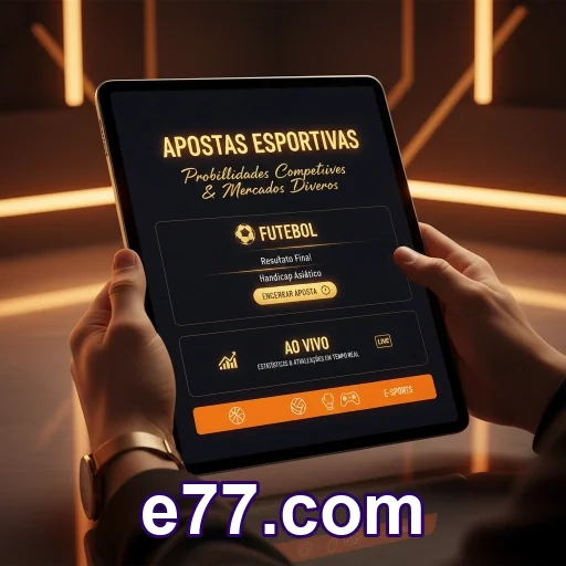 Tela de login no e77.com com acesso seguro