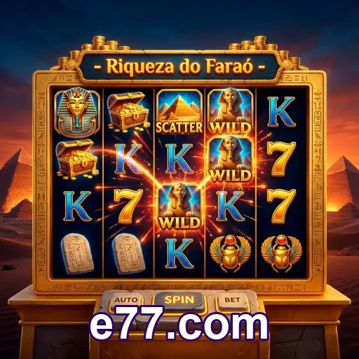 Celular com link oficial e77.com na tela de login