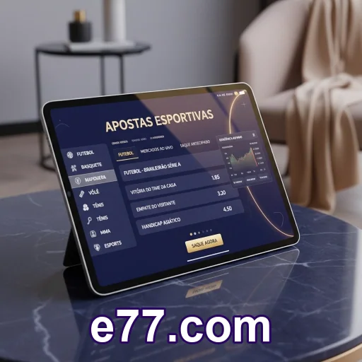 Entrada rápida na e77.com com foco em mobile