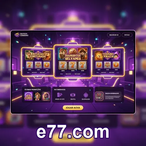 Suporte e regras claras na plataforma e77.com