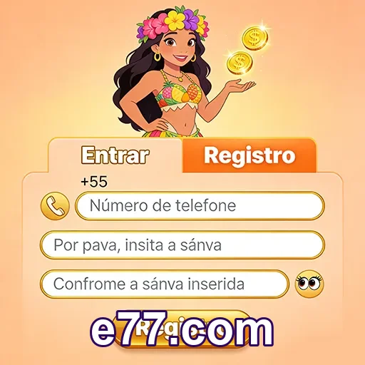 Tela de ajuda da e77.com com suporte e navegação simples